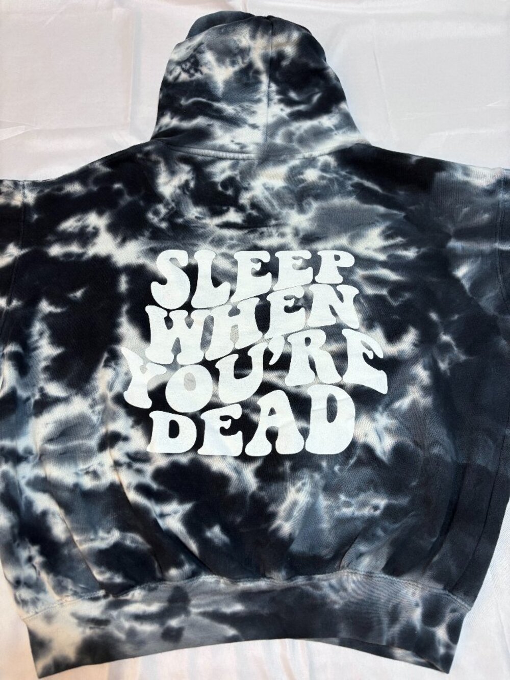 Barstool Sports PlanBri Brianna Chickenfry Sleep When You’re Dead Tie Dye Hoodie